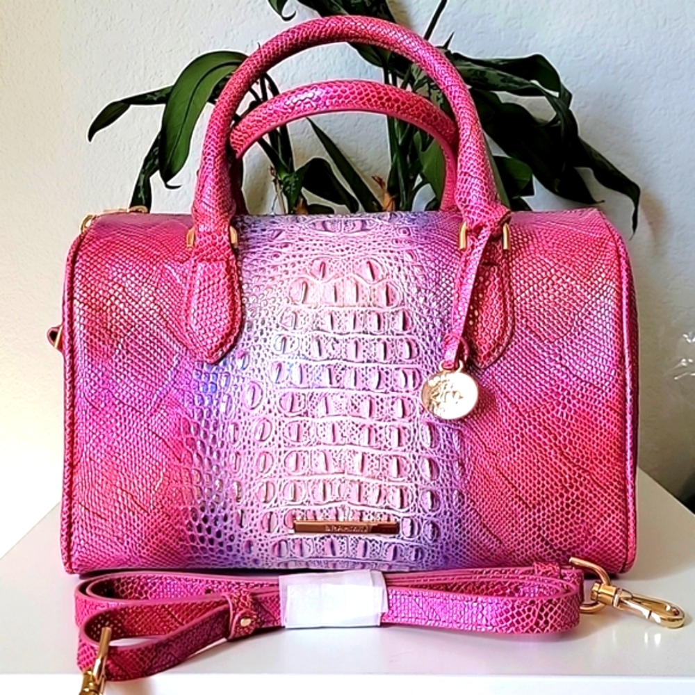 NWT🫦 BRAHMIN Sundial Collection Stacey Multi Top Zip Satchel Bag